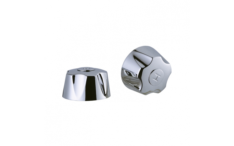 Chromed Zinc Alloy Faucet Handle Cap DG8046