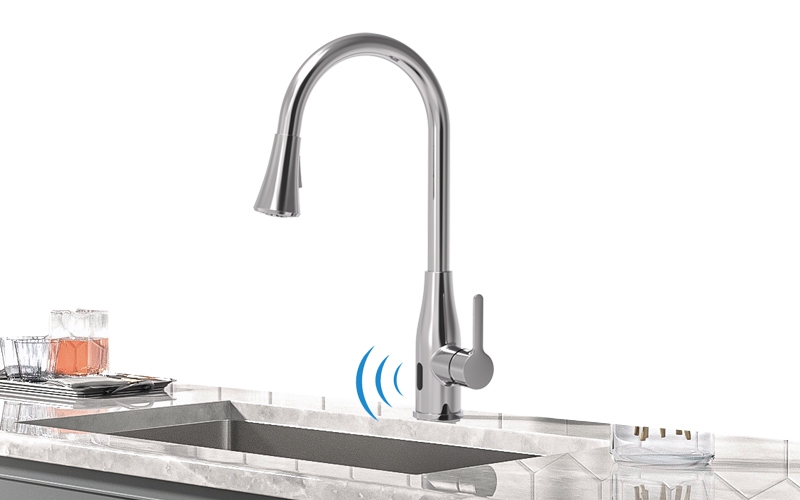 FK8337-A0 Single Handle Pull-down Kitchen Faucet